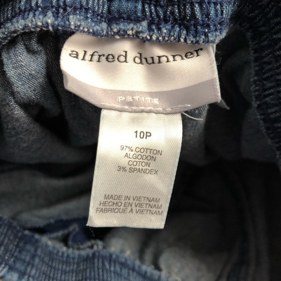 Alfred Dunner pull on blue denim pants - Picture 4 of 8
